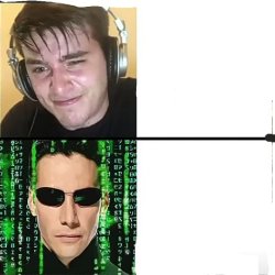 noob vs hacker Meme Template