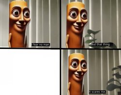 Tung tung sahur fear no man Meme Template