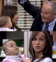 Creed Paperclips Baby Meme Template