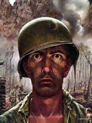 1000 Yard Stare Meme Template