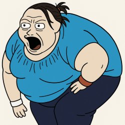 Obese wojak (F) Meme Template