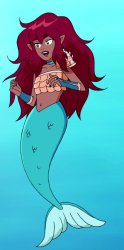 black mermaid Meme Template