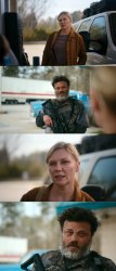 A24 Civil War Gas Station Meme Template