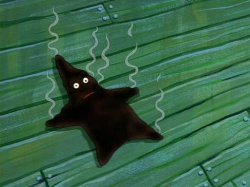 Spongebob burnt to a crisp Meme Template