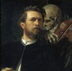 Death whisperin in ear Meme Template