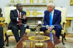 Ramaphosa trump Meme Template