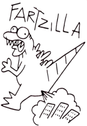 Fartzilla Meme Template