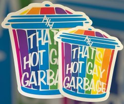 hot gay garbage Meme Template