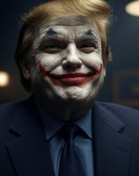 Donald Trump Joker face smiling Meme Template