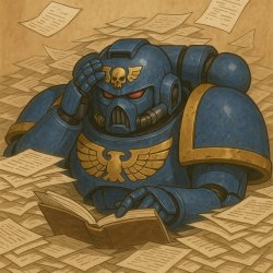Ultramarine searching codex Meme Template