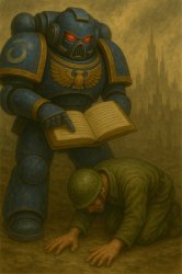Ultramarine shaming soldier Meme Template