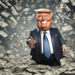 Trump greedy emolument billions money Meme Template