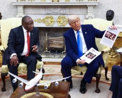 Trump & African warlord Meme Template