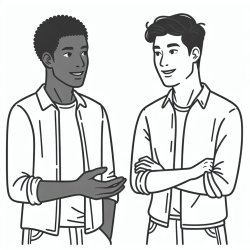 A man talking to his friend Meme Template