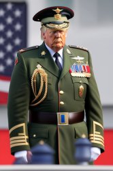 American draft dodger Trump celebrates his Russian Army medals Meme Template