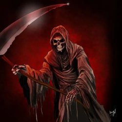 Grim Reaper (red) Meme Template