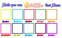 Make your own Sailor Moon Cast Meme Meme Template