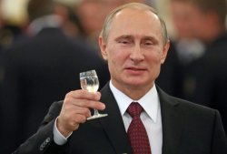 Vladimir Putin Toasting Meme Template
