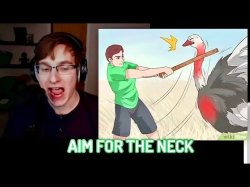 AIM FOR THE NECK Meme Template