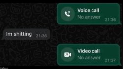 I'm shitting video call Meme Template