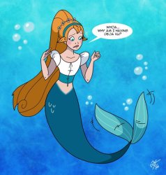 thumbelina mermaid Meme Template