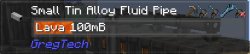Small tin alloy fluid pipe with lava Meme Template