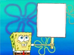 Spongebob poster Meme Template