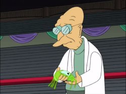 Fry's Brain Slug Meme Template
