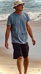 Random man on beach Meme Template