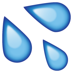 sweat drops Meme Template
