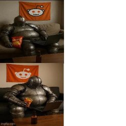Fat Knight Redditor Meme Template
