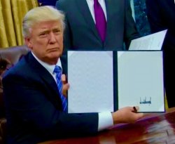 Trump Executive Order Meme Template