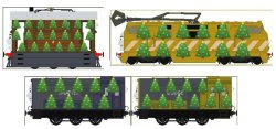 Christmas Toby, Diesel 10 and Splodge Meme Template