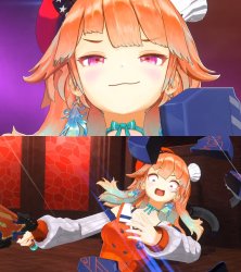 I am a genius / Oh no! (Kiara) Meme Template