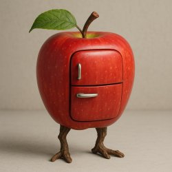 Fridge apple Meme Template