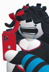 Claire crying at phone Meme Template