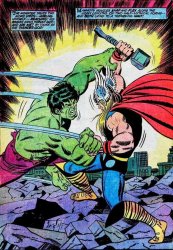 Hulk vs Thor Meme Template