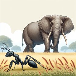 Ant compared to elephant Meme Template