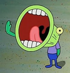 Spongebob yelling fish Meme Template