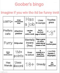 My bingo Meme Template