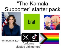 Kamala Harris Starter Pack Meme Template