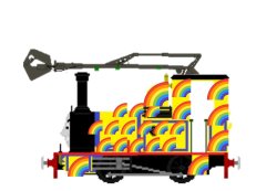 Rainbow the Evil Narrow Gauge Engine Meme Template