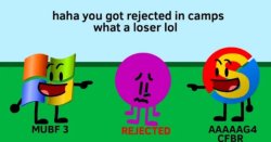 Purple got Rejected Meme Template