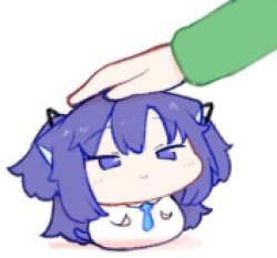 Yuuka getting headpats Meme Template