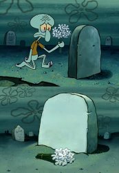 Squidward grave meme Meme Template