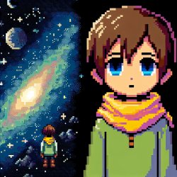 a boy staring into the void of space Meme Template