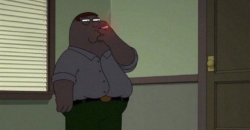 Peter Griffin Glare Smoking Meme Template