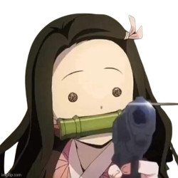 nezuko gun Meme Template