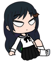 Shijima Tsukishima Sitting, Angry Meme Template