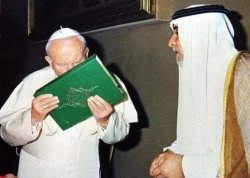 Pope John Paul II Kissing The Koran Meme Template